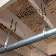 I would not use this steel strap to secure copper tubing. Oatey 3 4 In X 100 Ft 28 Gauge Galvanized Pipe Hanger Strap 33515 The Home Depot