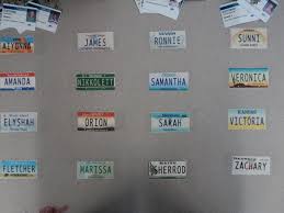 License Plate Name Tags Travel Theme Classroom Classroom Themes Classroom Jobs