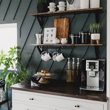 A drawer in this dallas kitchen by lgb interiors is the perfect height to store the coffee maker, while a shallow pullout drawer to the left is ideal for storing coffee pods. A Modern Diy Coffee Station For The Home Love Create Celebrate