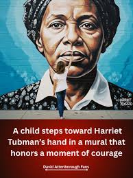 Artist: Michael Rosato The Harriet Tubman Mural (2019) Located behind 424  Race Street in Cambridge, Maryland