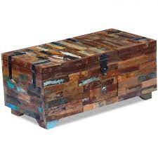 Wooden Coffee Table Box Chest Storage Drawers Living Room Side End Furniture Box Chest Coffee Chest Coffee Table Solid Wood Coffee Table Coffee Table Wood