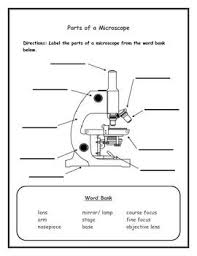 Label The Microscope Parts For Elementary School Students Elementary School Students Elementary Schools Microscope Parts