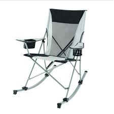 Chair outdoor bistro tables chairs beautiful metal. Ozark Trail Outdoor Tension Camp 2 In 1 Rocking Chair White Walmart Com Walmart Com