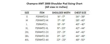 the growth of a game champro amt 2000 shoulder pad sizing