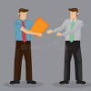 Transitive to give something to someone by holding it in your hand and offering it to them. 1