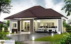 V 386 Simple Tiny House Plan Modern 3 Bedroom 2 Bath With Etsy Modern Bungalow House Building Plans House House Plans