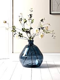 New Large Faux Rose Spray Faux Flowers Plants Decorative Home Accessories Luxury Homeware Glass Vase Decor Decor Vases Decor