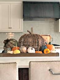 What are some styling tips for kitchen island? Fall Kitchen Decor Kitchen Island Fall Centerpiece Idea