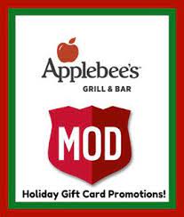 Maybe you would like to learn more about one of these? Michigan Applebee S And Mod Pizza Restaurants Awesome Holiday Gift Card Promotion Plus Enter To Win Gift Card Promotions Holiday Gift Card Gift Card Giveaway