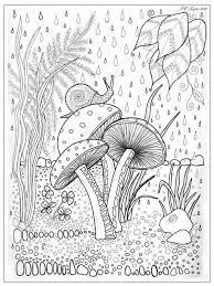 Printable mushrooms coloring page to print and color for free. Color Ing