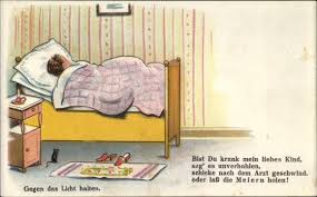 Widder, zwillinge, löwe & schützen. Halt Gegen Das Licht Ak Junge Frau Krank Im Bett Frau Meiern An 2038338 Ebay