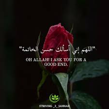 Oh Allah I Ask You For A Good End Ameen Muslim Quotes Islamic Quotes Thoughts Quotes