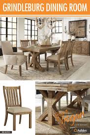 El Juegodecomedor Grindleburg Es Una Pieza Inspirada En Una Casa De Campo Lista Para Lucir En Dining Room Table Ashley Furniture Homestore Ashley Furniture