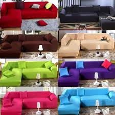 Hot L Shape Stretch Elastic Fabric Sofa Cover Sectional Corner Couch Covers Kus Home Garden Furniture Fabric Sofa Cover Couch Covers Sectional Couch Cover