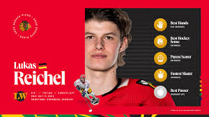 Nhl, the nhl shield, the word mark and image of the stanley cup, the stanley cup playoffs logo, the stanley cup final logo, center. 2020 Draft Pick Lukas Reichel Earned Chicago Blackhawks Facebook