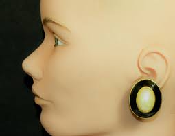 Anne Klein Enamel Fashion Earrings for sale