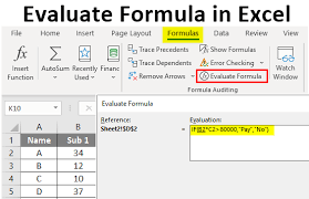 Excel Evaluate Formula Examples To Evaluate Formula In Excel