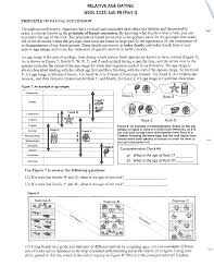 Geologists employ a handful of simple principles in relative age dating; Solved Relative Age Dating Geol 1122 Lab 8 Part 1 Pri Chegg Com