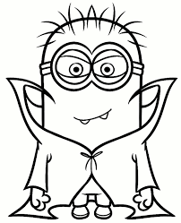 Hours of fun await you by coloring a free drawing characters vampire. Funny Minion Coloring Page To Print
