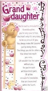 Birthday Message For Granddaughter Pin On Happy Birthday Cards Anniversary Holiday