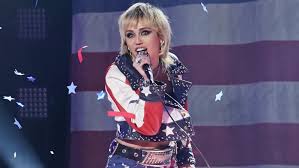 Miley cyrus performs with billy idol before the 2021 super bowl. Miley Cyrus Closes 2020 With Patriotic Party In The U S A Performance Iheartradio
