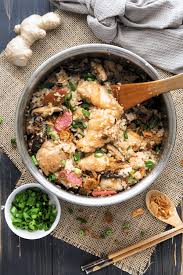 Rice Cooker Chicken And Mushroom Rice Wok And Kin