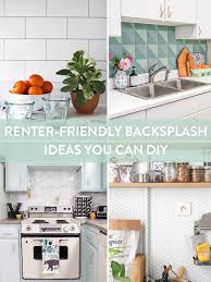 Renter Friendly Backsplash Ideas That Look Like A Million Bucks Rental Kitchen Rental Kitchen Makeover Kitchen Diy Makeover