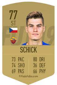 His potential is 82 and his position is st. Patrik Schick Fifa 19 Spieler Statistik Card Preis