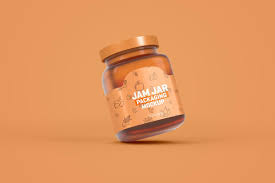 Glass Jam Jar Packaging Mockup Jar Packaging Glass Jam Jars Packaging Mockup