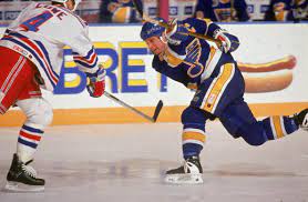 Hockey History St Louis Blue Brett Hull Gets Second Straight Hat Trick