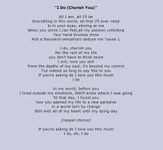 I Do Cherish You Mark Wills And If You Want To Kick It Old School 98 Degrees Sang This Little Diddy Too Love Songs Wedding Songs Words