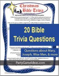 182 challenging 90's trivia questions & answers. Christmas Bible Trivia Questions Printable Games