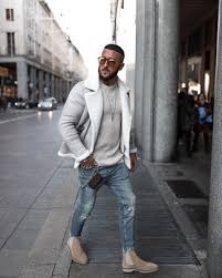 However, this ensemble is a good illustration that you can actually stay comfy and remain equally stylish during the winter months. Tan Suede Chelsea Boots Winter Outfits For Men 25 Ideas Outfits Lookastic