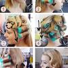 The set contains 30 heated curlers made of foam. 3