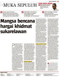 Seperti gempa bumi, tsunami, banjir, gunung meletus mitigasi bencana alam tanah longsor dapat dilakukan dengan cara: Mangsa Bencana Hargai Khidmat Sukarelawan Klik