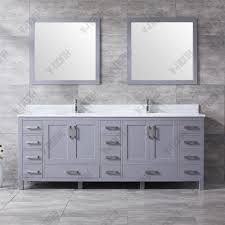 We also do nationwide delivery to any state. China Usa Style 84 Inch Double Sinks Grey Modern Bathroom Vanity China Bathroom Cabinet Bathroom Vanity