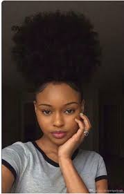Gather the hair in a ponytail and evenly. Dirtycapitol Hairstyle Natural Hair Styles With Afro Puff