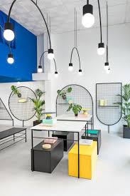 Masquespacio Paints Lifestyle Store With Bold Block Colors Retail Interior Interior Interior Design