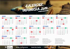 Kalender Indonesia 2019 Kalender Indonesia Tanggal