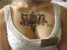 The small floral pattern mehendi design helps you to get a royal look. Mehndi Henna Tattoo Design In Chest Love Mehndi Designs