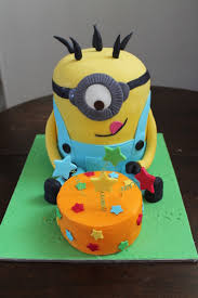 Birthday cakes can sometimes look tricky to make at home but we've got lots of easy birthday cake recipes and ideas for amateur bakers to make. Birthday Cake For A 6 Year Old Front Birthday Cake Is Vanilla Cake With Buttercream The Minion Was Choc Mud Cake With Ganache It Was A Cakecentral Com