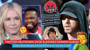Then, during an appearance on the. Etlifestyle On Twitter Twitter Trashes Non Existent Eminem Album Hours Before Proposed Release All For Nothing Chelsea Handler Offers Tax Aid To 50 Cent Link Https T Co If2ccitz8v Https T Co Kkqcdzdkik