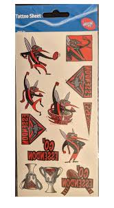 Support your favourite team while saving money with this musical money box. Essendon Tattoo Sheet Mascot City Sports F1
