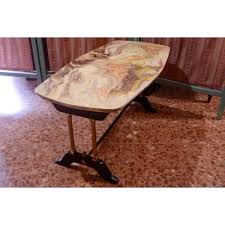 Antique italian louis xvi giltwood marble top coffee table is a study in elegance! Vintage Coffee Table With Faux Marble Top 1960s For Sale At Pamono