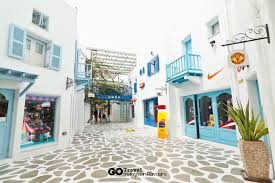 On the same grounds across from the parking lot is santorini water park, hua hin's newest water park with fun slides and rides, a lazy river, wave pool. Hua Hin 3d2n Santorini Park At Cha Am Hua Hin Thailand Malaysian Flavours