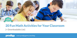 20 fun math activities for your cl