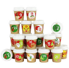 Diy Adventskalender Kaffee Becher Zum Selber Basteln Und Befullen Mit Rotem Washi Tape 24 Coffee To Adventskalender Kaffee Adventkalender Adventskalender