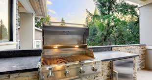 The cabinets are painted in a light cream color and topped with matching cream granite. 5 Amazing Diy Backyard Bbq Islands Home Matters Ahs Com