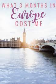 What 3 Months Traveling In Europe Cost Me The Traveling Spud Travel Guide London London Travel London