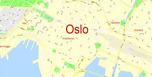 Check out our oslo city map selection for the very best in unique or custom, handmade pieces from our принты shops. Oslo Printable Vector Map Norway G View Level 17 100 M Scale Street City Plan Map Full Editable Adobe Illustrator
